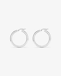 Boucles d'oreilles créoles de 25mm en argent sterling