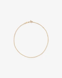 26cm (10.2") 1.7mm Width Belcher Chain Anklet in 10kt Yellow Gold