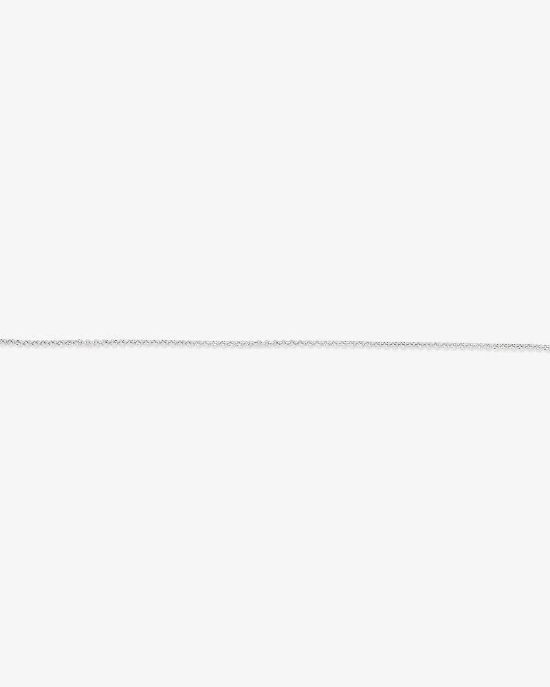 26cm (10.2") 1mm Width Belcher Chain Anklet in Sterling Silver