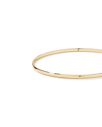 65mm 2.3mm Width Solid Round Bangle in 10kt Yellow Gold