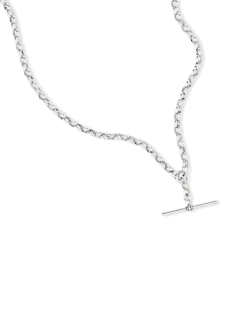 Chaîne belcher à breloque en argent sterling de 45 cm, 4,5 mm à 5 mm de largeur