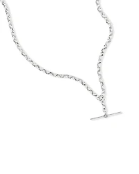 Chaîne belcher à breloque en argent sterling de 45 cm, 4,5 mm à 5 mm de largeur