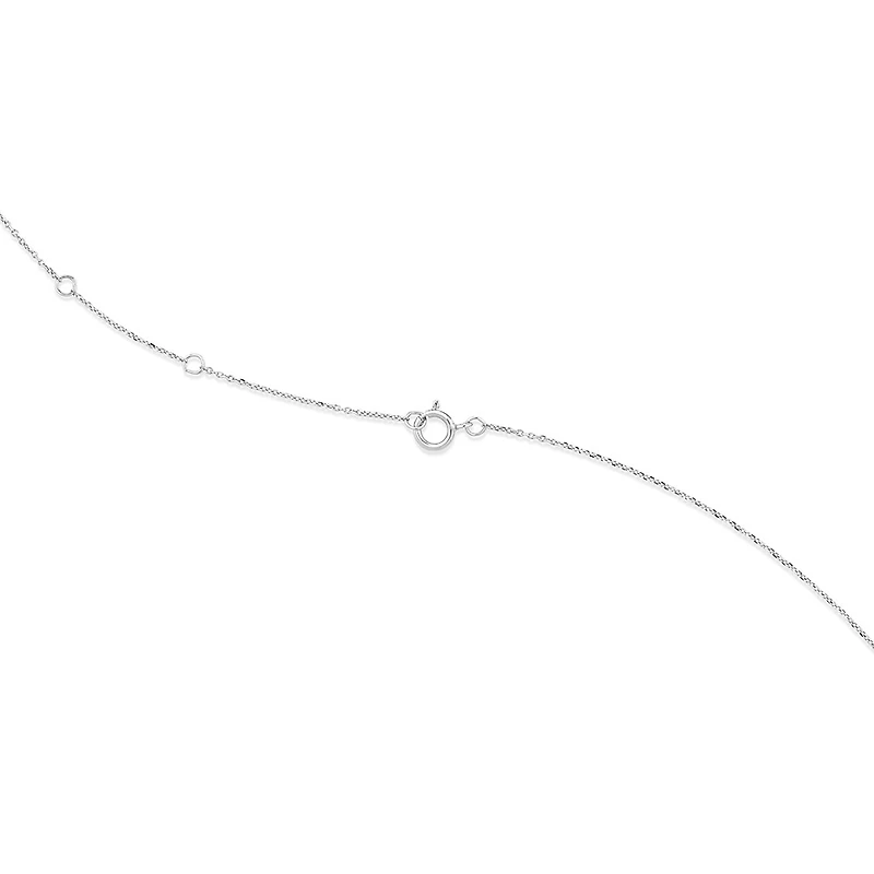 Butterfly Necklace with Diamonds in Sterling Silver