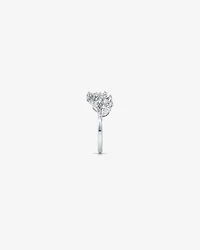 Cubic Zirconia Vine Open Ring Sterling Silver