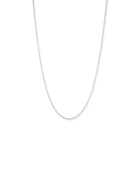 55cm (22") 3mm-3.5mm Width Oval Belcher Chain in Sterling Silver