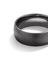 8mm Brushed Dome Wedding Band in Tantalum