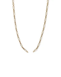 Chaîne trombone torsadée de 50 cm (20 po) en or jaune 10 ct