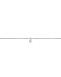 0.20 Carat TW Round Brilliant Laboratory-Grown Diamond Solitaire Pendant in Sterling Silver