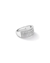 1.00TW Lab Diamond Wide Ring 10kt White Gold