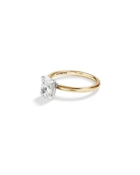 1.25 Carat TW Oval Laboratory-Grown Diamond Solitaire Engagement Ring 14kt Yellow and White Gold
