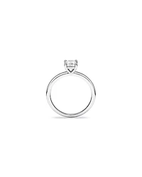 0.50 Carat TW Princess Cut Diamond Solitaire Engagement Ring in 14kt White Gold