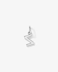 Letter Z Initial Pendant in Sterling Silver