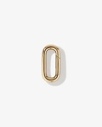 Polished Paperclip Pendant Connector in 10k Yellow Gold