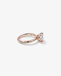 2.25 Carat Round Brilliant Laboratory-Grown Diamond Solitaire Ring 14kt Rose Gold