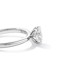 Carat TW Oval Solitaire Ring in Recycled Platinum