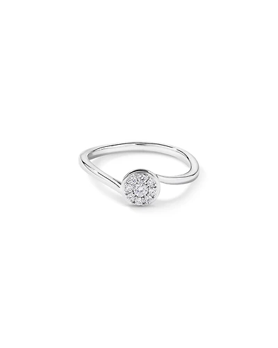 0.12 TW Diamond Promise Ring Sterling Silver