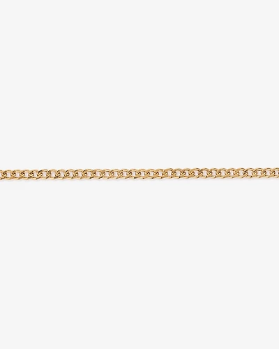 23cm (20") 2.95mm Width Semi Solid Diamond Cut Curb Bracelet in 10kt Yellow Gold