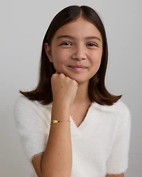 14cm (5.5") Baby Identity Bracelet in 10kt Yellow Gold