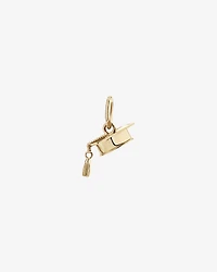 Graduation Cap Pendant with Diamond Accent in 10kt Yellow Gold