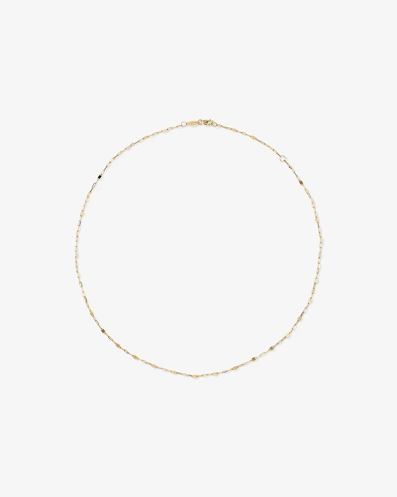 50cm (20") Oval Mirror Cable Chain in 10kt Yellow Gold