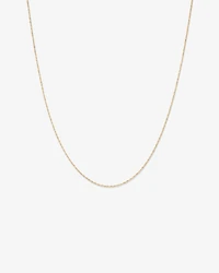 Chaîne creuse Singapour en or jaune 10 K, 45 cm