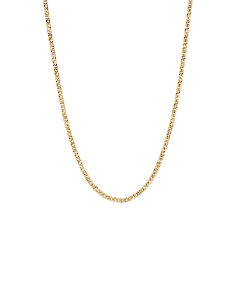 65cm (22") 4.5mm-5mm Width Curb Chain in 10kt Yellow Gold