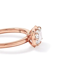 1.50TW Emerald Cut Laboratory-Grown Diamond Solitaire Ring 14kt Rose Gold