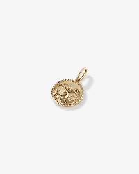 Diamond Accent Aries Zodiac Pendant in 10kt Yellow Gold