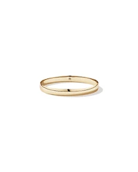 65mm (2.5") 7.7mm Width Solid Oval Bangle in 10kt Yellow Gold