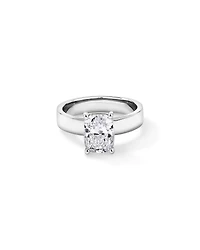 2.00TW Elongated Cushion Laboratory-Grown Diamond Solitaire Ring 14kt Yellow Gold