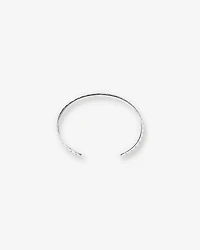 Men's Link Pattern Textured Cuff Bangle in Sterling Silver