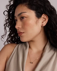 50cm (20'') Signature Connect Rondel Necklace in 10kt Yellow, Rose and White Gold