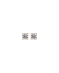 Boucles d’oreilles en diamant solitaire cultivées en laboratoire de 0,50 carat TW en or jaune 14 carats