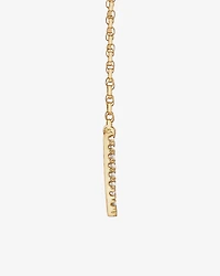 "U" Initial Necklace with 0.10 Carat TW of Diamonds in 10kt Yellow Gold