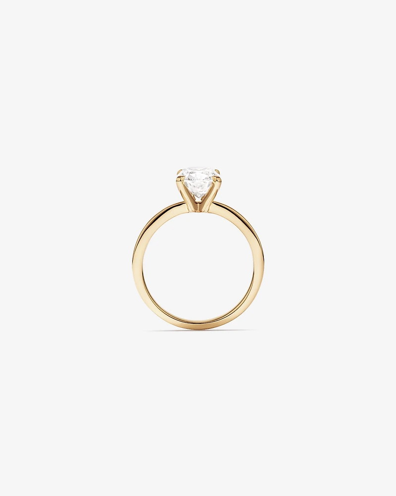 2.00 Carat TW Elongated Cushion Cut Lab-Grown Diamond Solitaire Engagement Ring 14kt Yellow Gold