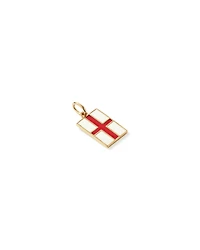 England Flag Pendant in 18Kt Vermeil