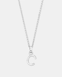 Pendentif « C » en argent sterling