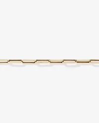 19cm (7.5) 4.3mm Hollow Paperclip Bracelet In 10kt Yellow Gold