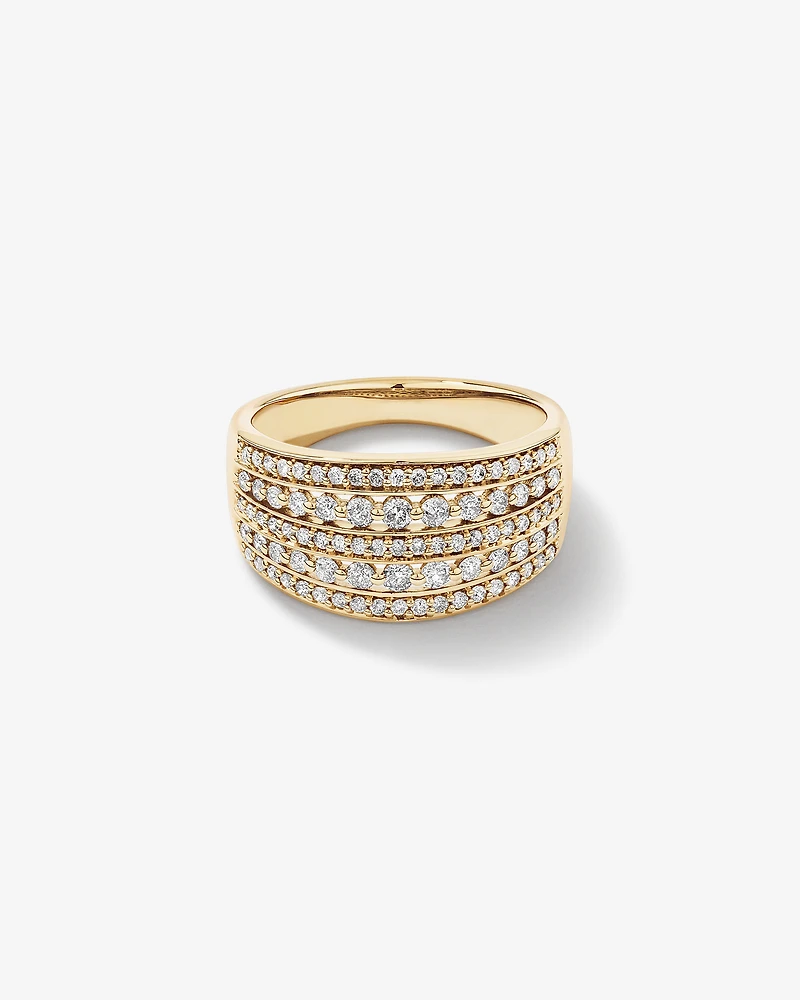 Bague TW Infinite Diamonds 0,70 carat en or jaune 10 carats