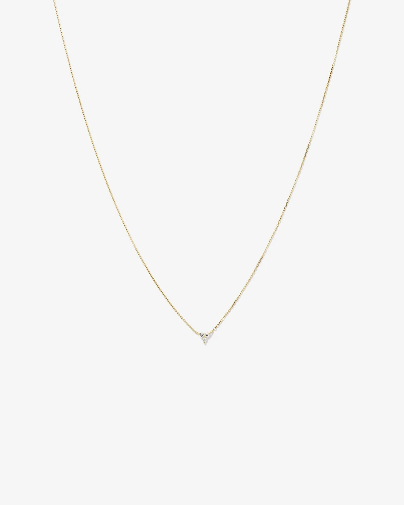Necklace With 0.08 Carat TW Diamonds in 10kt Yellow Gold