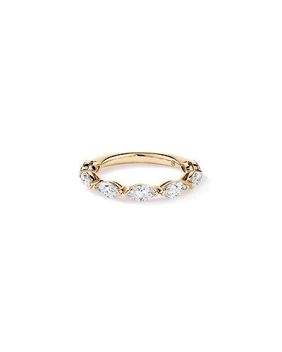 1.40 Carat TW East-West Marquise Laboratory-Grown Diamond Wedding Ring 14kt Yellow Gold