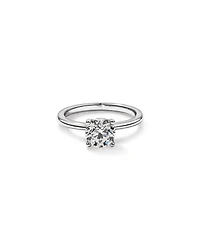 Bague Solitaire avec Diamant Rond Brillant de 1,00 Carat TW en Or Blanc 18 kt