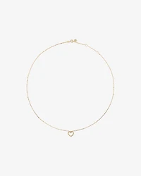 Bead Heart Pendant and Stud Earrings Set in 10kt Yellow Gold