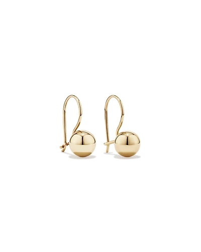 7mm Euroball Earrings 10kt Yellow Gold