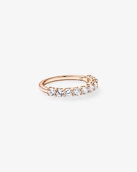 1.00 Carat TW Round Brilliant Laboratory-Grown Diamond Wedding Band 14kt Rose Gold