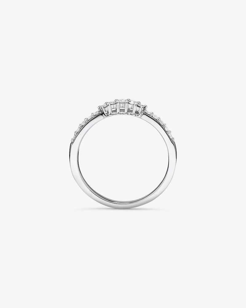 Wedding Ring with 0.25 Carat TW of Diamonds in 14kt White Gold