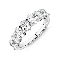 Wedding Band with 2.00 Carat TW Laboratory Grown Diamonds in 14kt White Gold