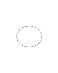 65mm (2.5") 3.8mm Width Solid Oval Bangle in 10kt Yellow Gold