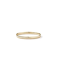 Bold Oval Bangle in 10kt Yellow Gold