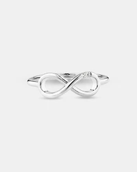 Diamond Accent Infinity Ring Sterling Silver